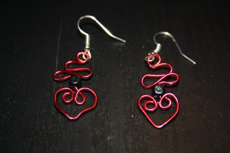 CORAZÓN TIRABUZÓN ROJO